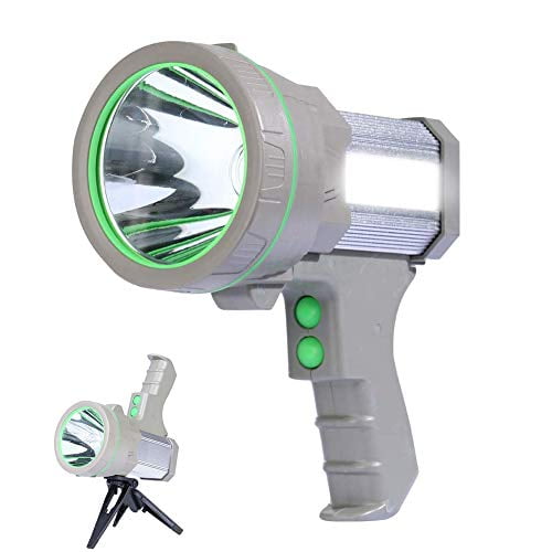 Eornmor High Power Handheld Led Spotlight Rechargeable Waterproof Portable Large